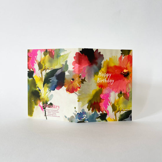 Birthday Dahlias Card
