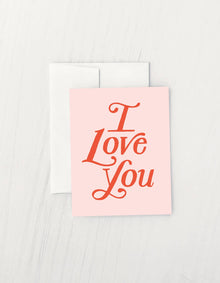  I Love You Card