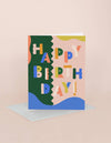 Birthday Greeting Card | Birthday Colorblock