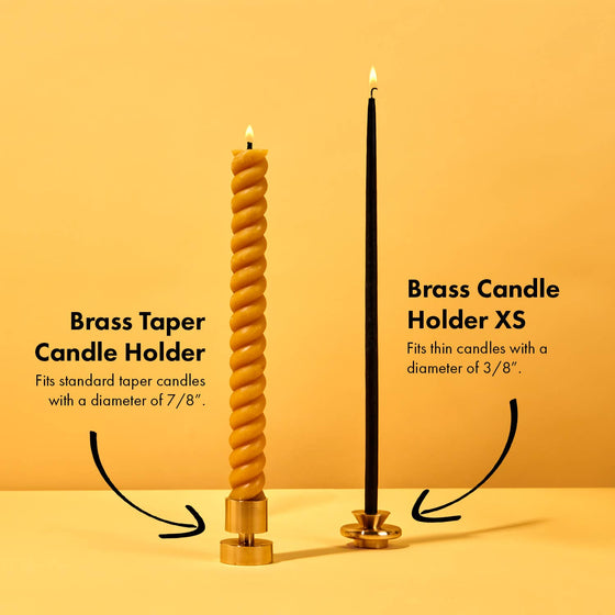 Solid Brass Candle Holder XS