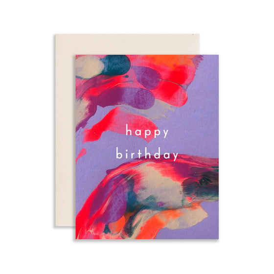 Orchid Birthday Card