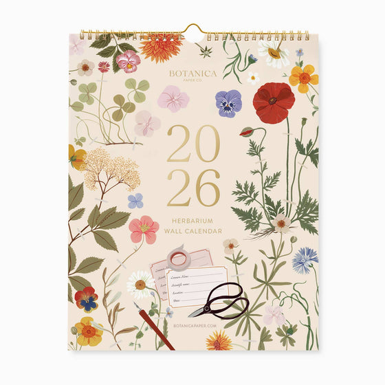 2026 WALL CALENDAR | HERBARIUM