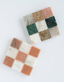  Marble Checks Incense Holder