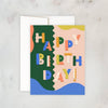 Birthday Greeting Card | Birthday Colorblock