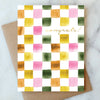 Checkerboard Congrats Greeting Card
