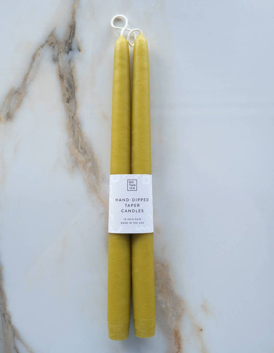 Hand-Dipped Taper Candle Pair