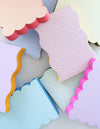 Wavy Shaped Notepad | Lilac + Tangerine