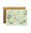 Mistletoe Season's Greetings Card