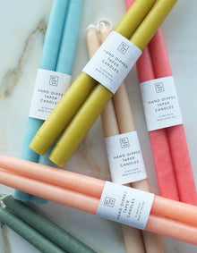  Hand-Dipped Taper Candle Pair