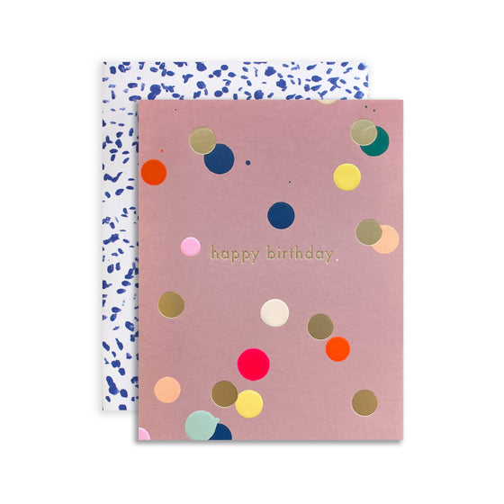 Happy Birthday Card with Dots