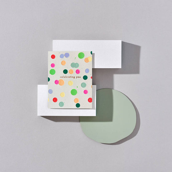Celebration Card with Dots