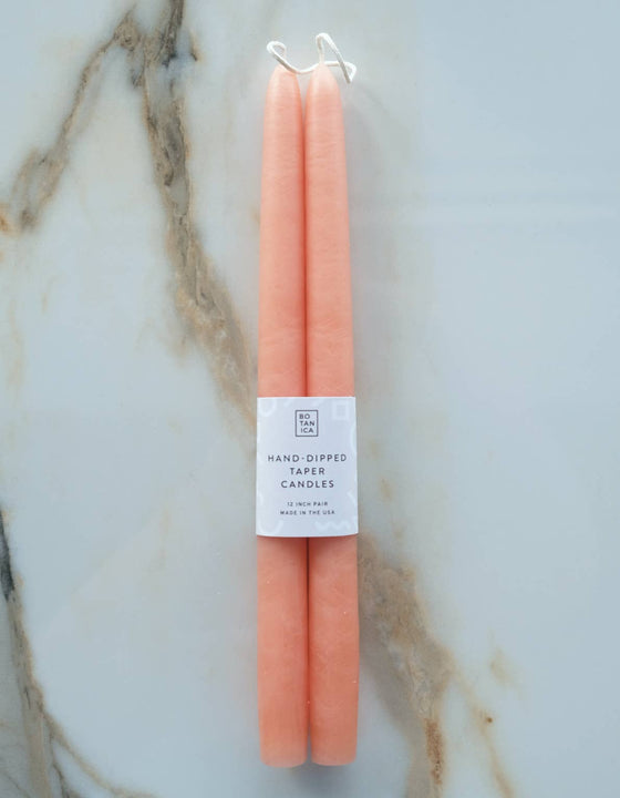 Hand-Dipped Taper Candle Pair