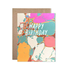  Marbled Birthday Card
