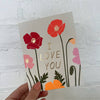 I Love You Poppies Card