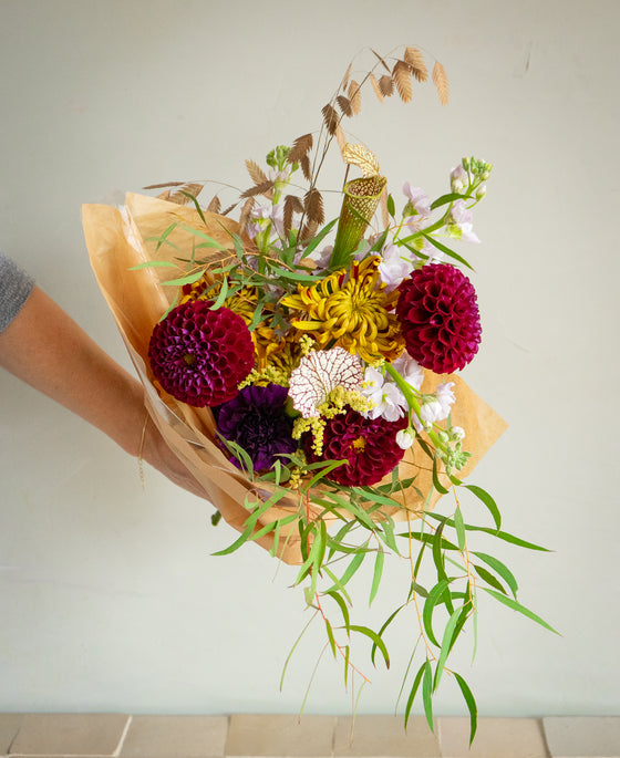 Thanksgiving Flowers: Wrapped in Paper