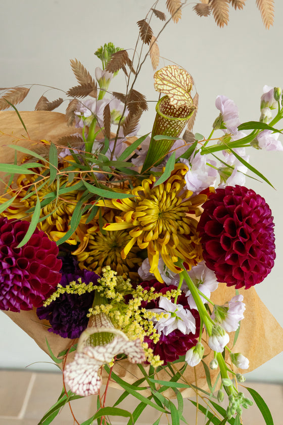 Thanksgiving Flowers: Wrapped in Paper