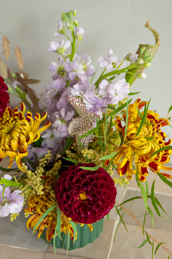 Thanksgiving Flowers: Arranged in a Vase