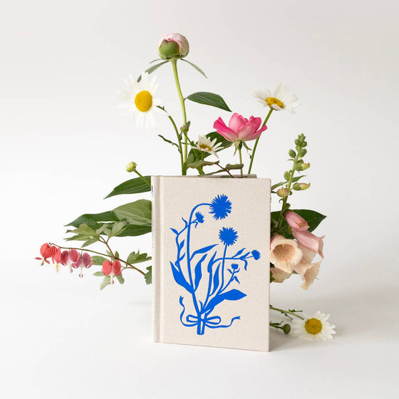 BLUE FLORA | MINI LINEN BOUND JOURNAL