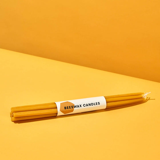 Thin 100% Pure Beeswax Candles | 7 Pack