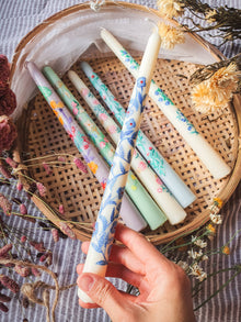  Hand Painted Candles