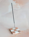 Marble Checks Incense Holder