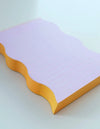 Wavy Shaped Notepad | Lilac + Tangerine