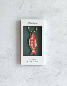  Good Fortune Fish Enamel Keychain