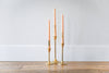 Floral Inlaid Taper Candles - Set of 3