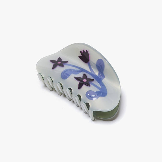 Purple Nightshade Flower Hair Clip