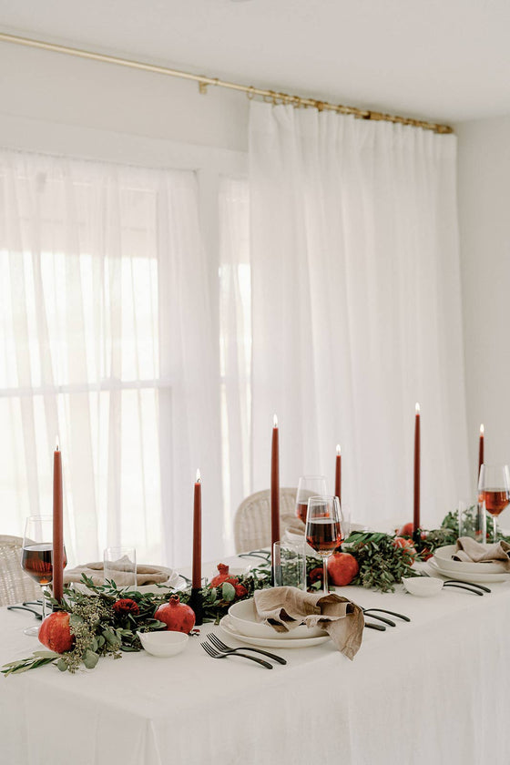 Mo&Co. Dipped Beeswax Taper Candles