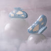 Sky Blue with White Clouds Hair Clip