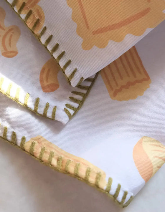 Pasta Shapes Cotton Tea Towel