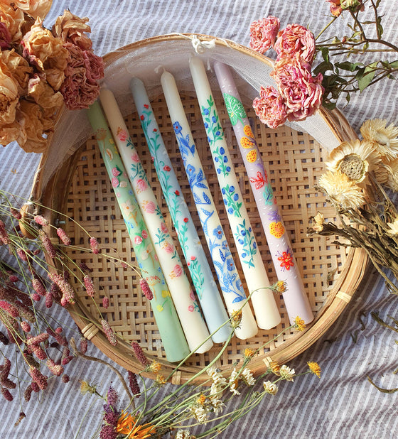 Hand Painted Candles