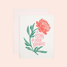  Peony Thoughts Card