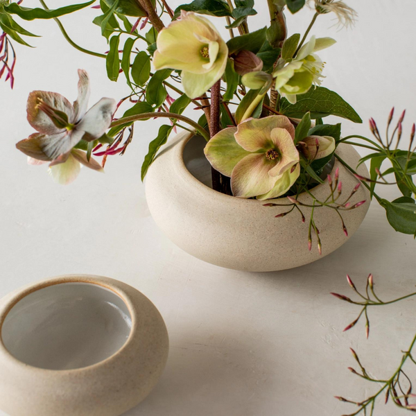Convivial Ikebana Vase No. 2 + Kenzan – Wildly Floral Co.