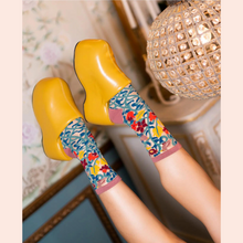  Sheer Floral Socks