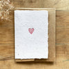 Tiny Heart Handmade Greeting Card