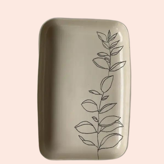 Rounded Botanical Tray