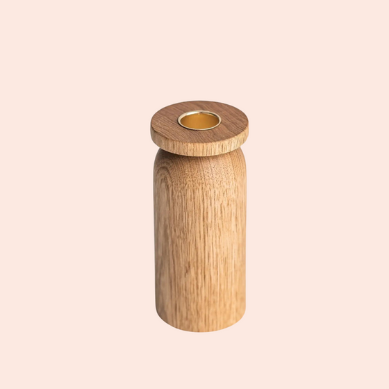 Wood Candle Holder