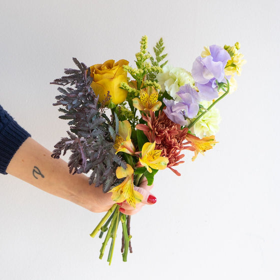 Flowers Wrapped in Paper