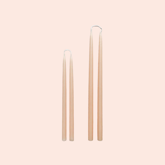 Hand Dipped Colored Taper Candles